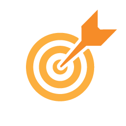Target with arrow in center icon